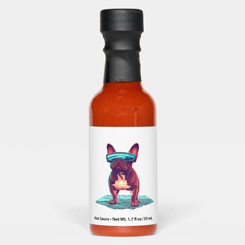 French Bulldog SciFi Wearing Cool Sunglasses Hot Sauces