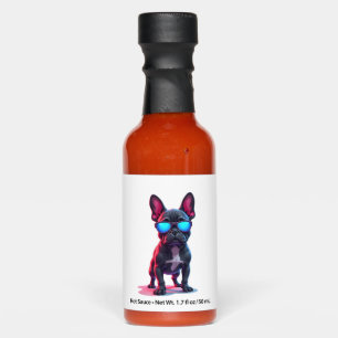 French Bulldog SciFi Wearing Cool Sunglasses Hot Sauces