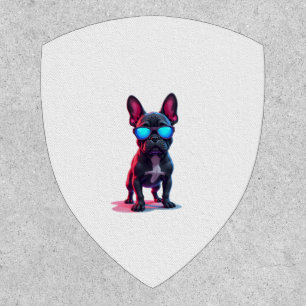 French Bulldog SciFi Wearing Cool Sunglasses Patch