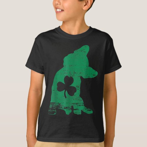 French Bulldog Shamrock St Patricks Day Frenchie D T_Shirt