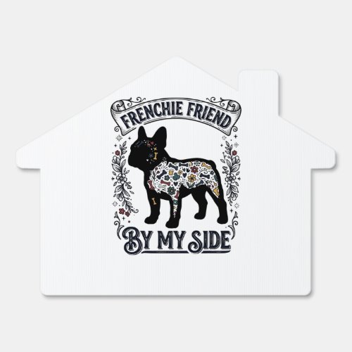 French Bulldog Shirt Vintage Floral Dog Lover Art_ Sign
