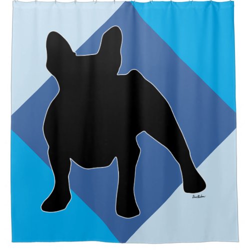 French Bulldog Shower Curtain