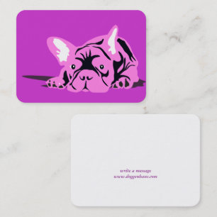 French Bulldog Silhouette Business Card