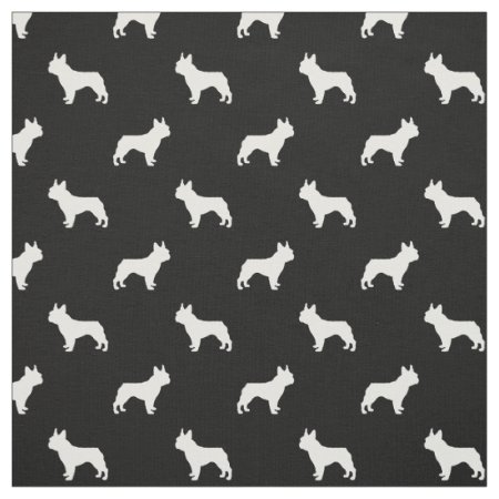 French Bulldog Silhouette Dog Fabric