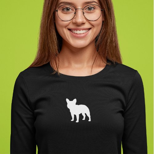 French Bulldog Silhouette  Frenchie Dog Lovers T_Shirt
