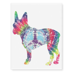 French Bulldog Silhouette Gift Temporary Tattoos