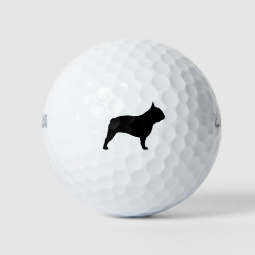 French Bulldog Silhouette Golf Balls