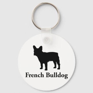 French Bulldog Silhouette Keychain
