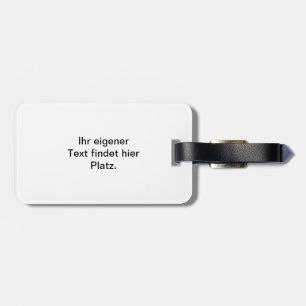 French Bulldog Silhouette Luggage Tag