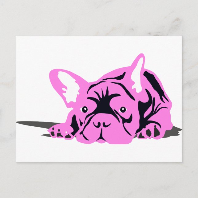 French Bulldog Silhouette Postcard (Front)