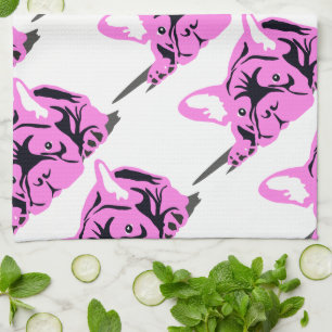 French Bulldog Silhouette Towel