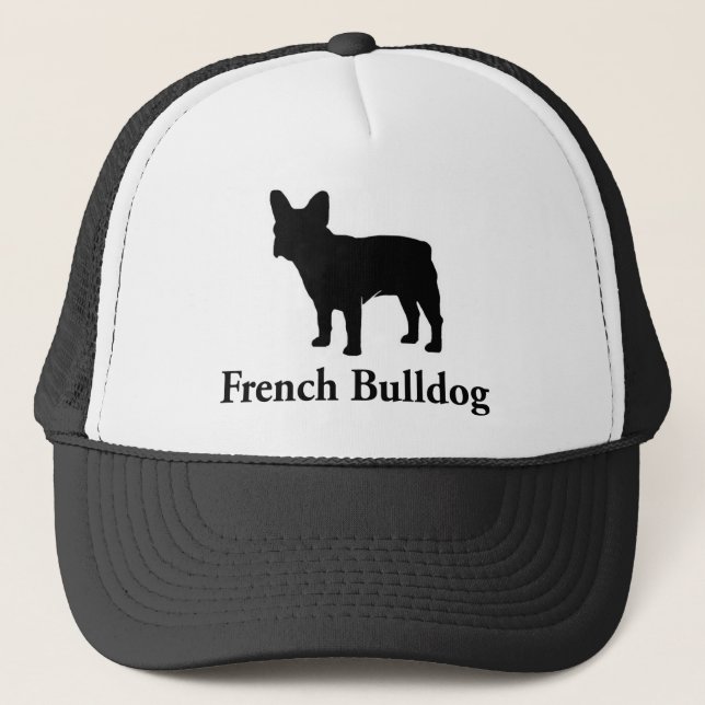 French Bulldog Silhouette Trucker Hat (Front)