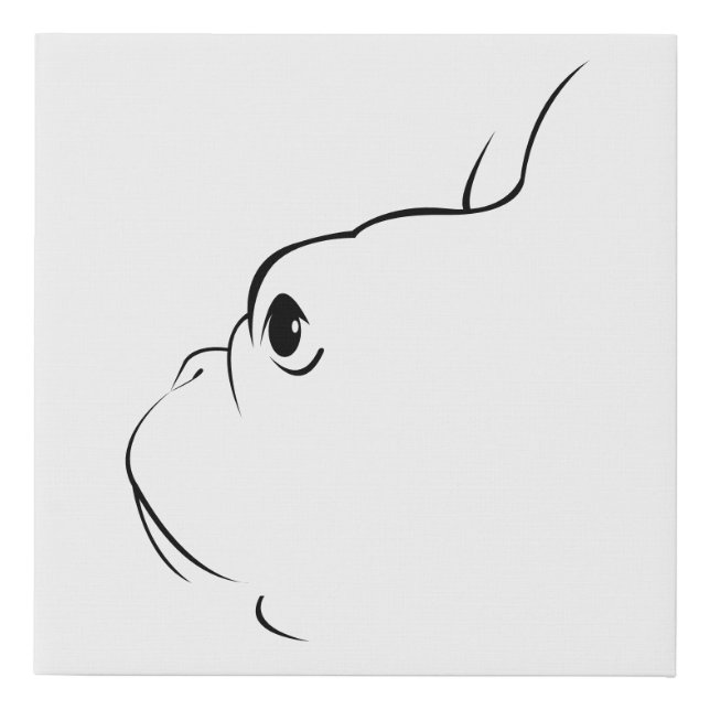 French Bulldog Silhouette Wall Art (Front)