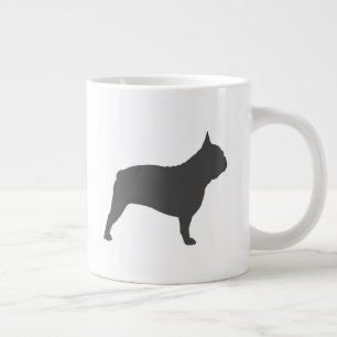 French Bulldog Silhouettes Frenchie Dogs Giant Coffee Mug