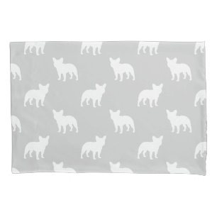French Bulldog Silhouettes Pattern Pillowcase