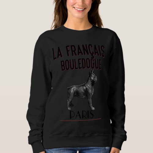 French Bulldog Similar to French Vintage Poster Sweatshirt