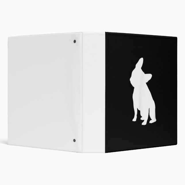 french bulldog simple | frenchie cute gift 3 ring binder (Background)