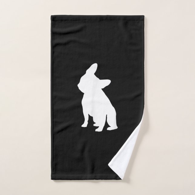 french bulldog simple | frenchie cute gift hand towel  (Hand Towel)