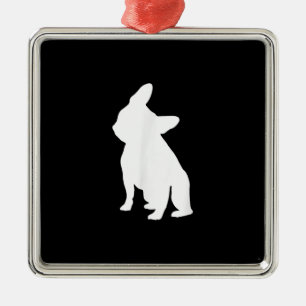 french bulldog simple   frenchie cute gift metal ornament