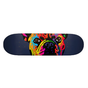 French Bulldog Skateboard Deck