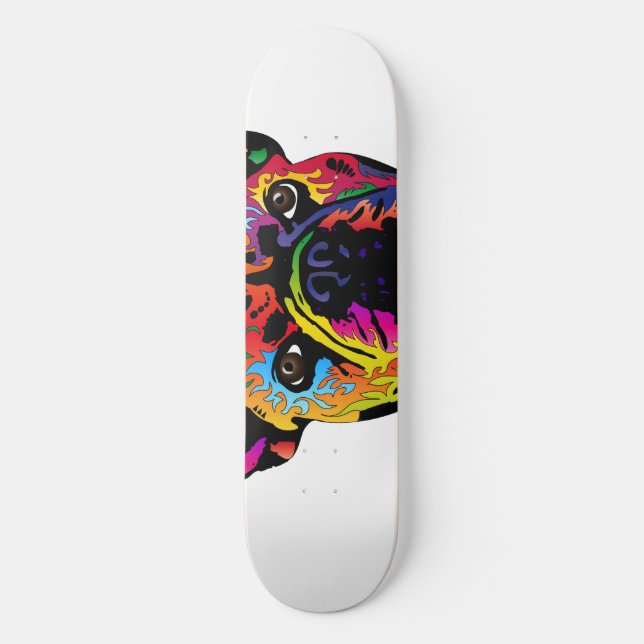 French Bulldog Skateboard Deck (Front)