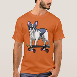 French Bulldog Skateboard T-Shirt