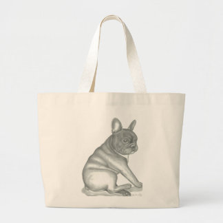 French Bulldog sketch tote