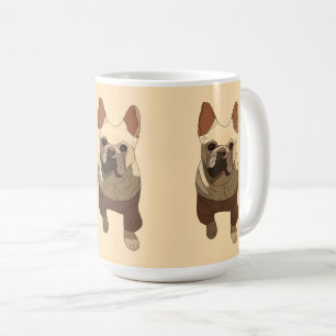 French Bulldog, Soft Peach Coffee Mug