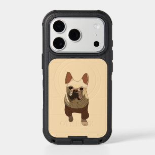 French Bulldog, Soft Peach iPhone 17 Pro Case