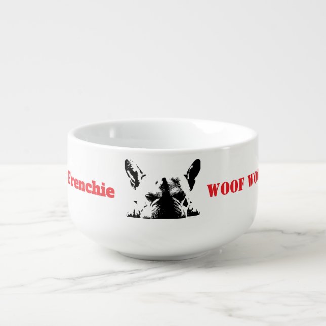 French Bulldog Soup Mug (Front)