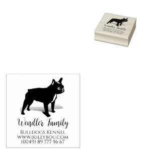 French Bulldog special postage stamp rubberstamp