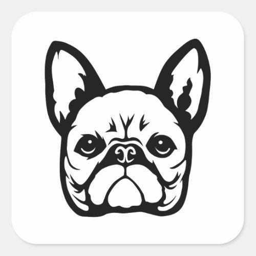 French Bulldog  Square Sticker
