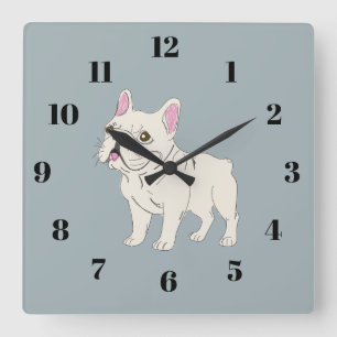 French Bulldog Square Wall Clock
