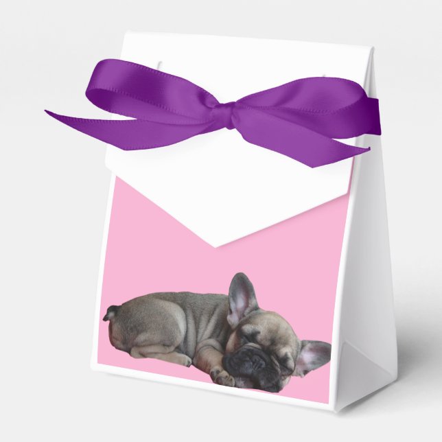 French Bulldog Stars French Bulldog Favor Boxes (Front Side)