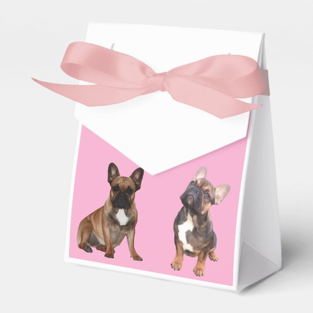 French Bulldog Stars French Bulldog Favor Boxes (Front Side)