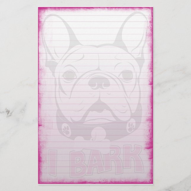 French Bulldog Stationary Stationery (Front)