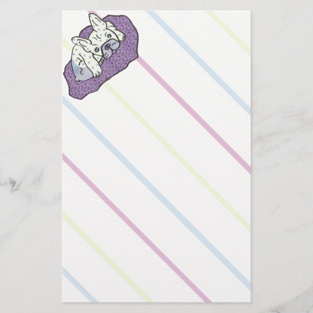 French Bulldog Stationery (Front)