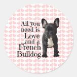 French Bulldog Stickers - Love at Zazzle