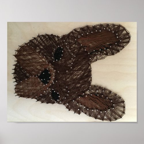 French Bulldog String Art Poster