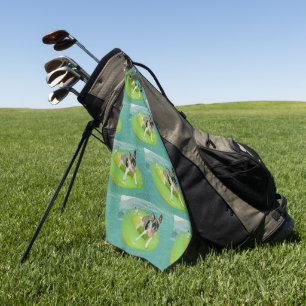 French Bulldog Summer French Bulldog Golf Towel