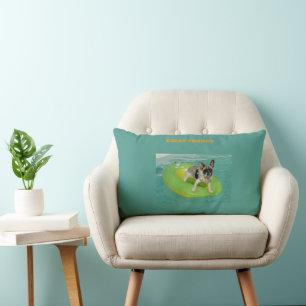 French Bulldog Summer French Bulldog Lumbar Pillow