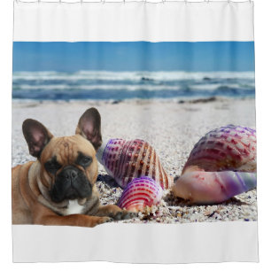 French Bulldog Summer French Bulldog Shower Curtain