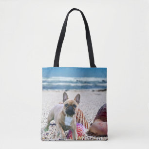 French Bulldog Summer French Bulldog Tote Bag
