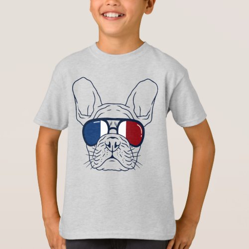 French bulldog sunglasses design T_Shirt