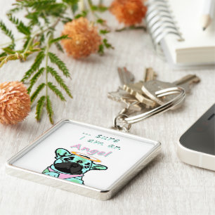 French Bulldog Sure Angel French Bulldog Keychain