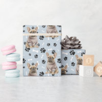 French Bulldog Sweater Paw Print Pattern