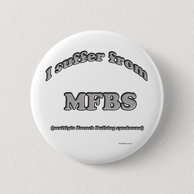 French Bulldog Syndrome - Button (Front)