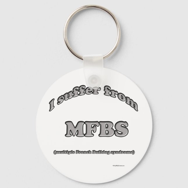 French Bulldog Syndrome - Keychain (Front)