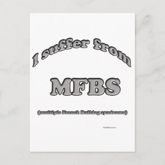 French Bulldog Syndrome Postcard