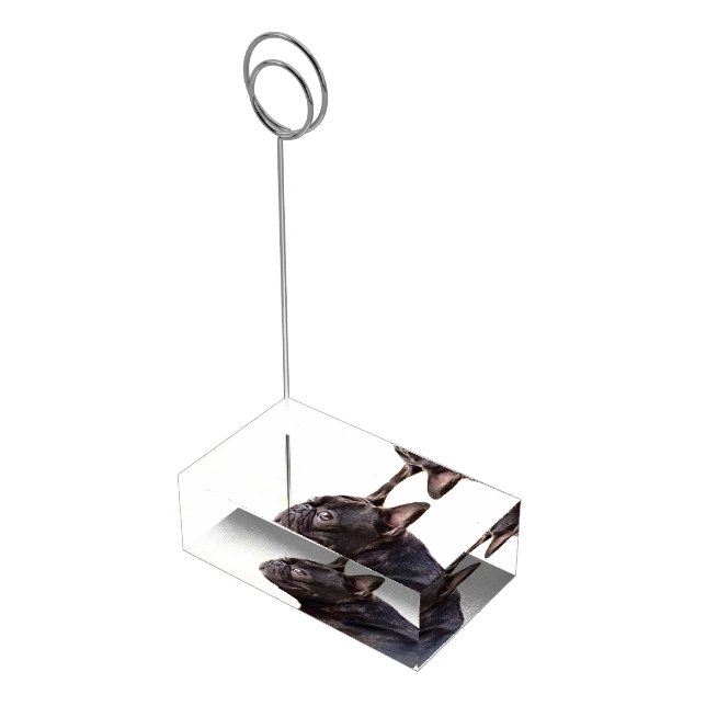 French Bulldog Table Card Holder (Corner)